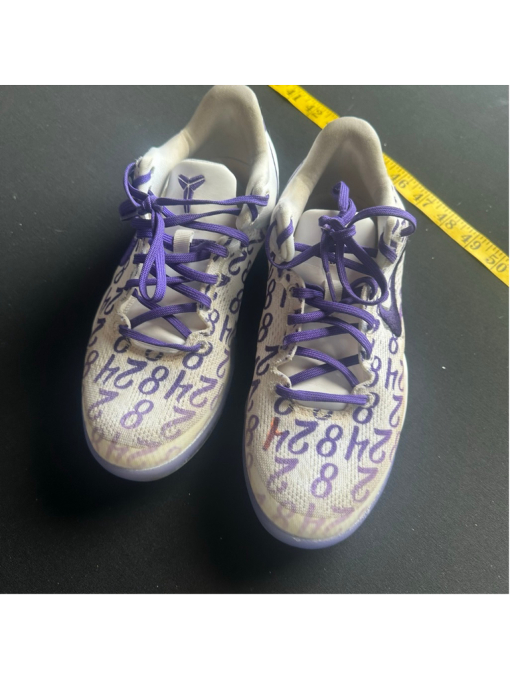 Youth basketball Nike Sneakers White Purple Size 5 Summer